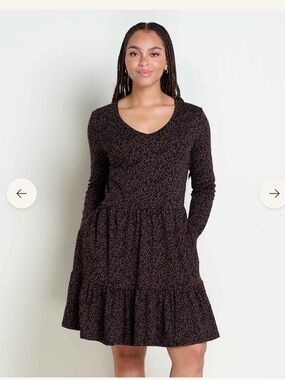 Toad and Co Marley Long Sleeve Dress, Size L , NWT